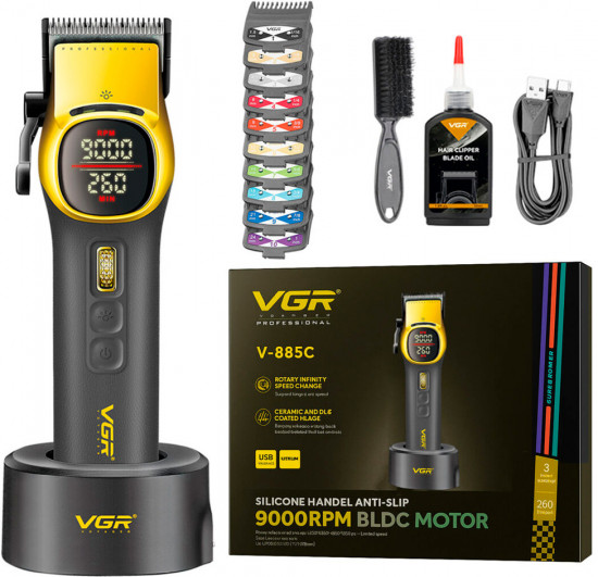 Машинка для стрижки волос  VGR V-885С Gold