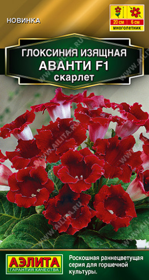 Семена глоксинии «Аванти F1 скарлет»