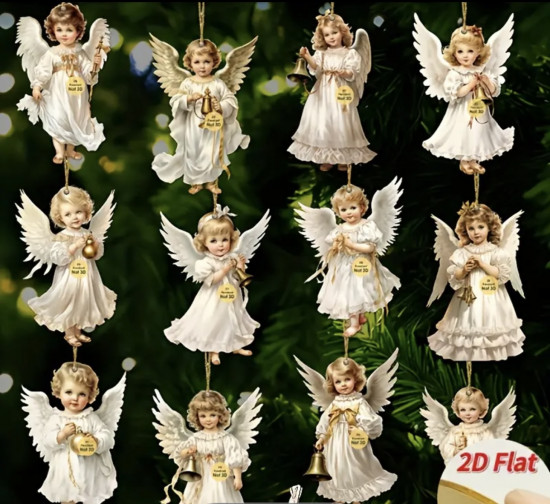 Набор украшений новогодних «Ангелы»