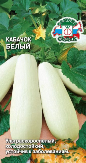Семена кабачка белого