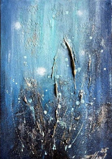 Картина фактурная авторская «Сон степи»