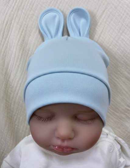 Шапка для новорожденных «Зайка»