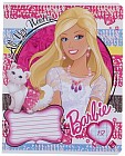 Тетрадь «Barbie», 12 листов, в ассортименте