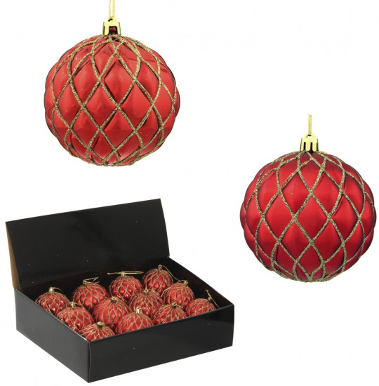 Набор шаров ёлочных «Золотая сетка» 