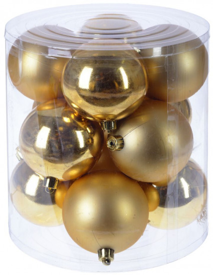 Набор шаров ёлочных «Золотое ассорти»