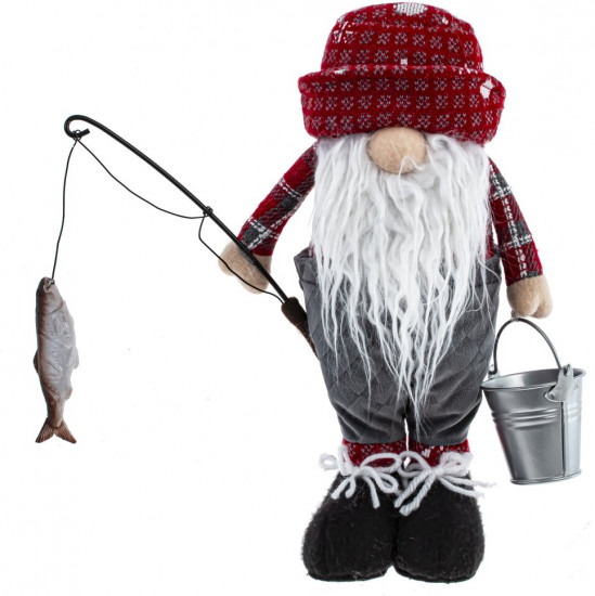 Игрушка набивная «Гном-рыбак»