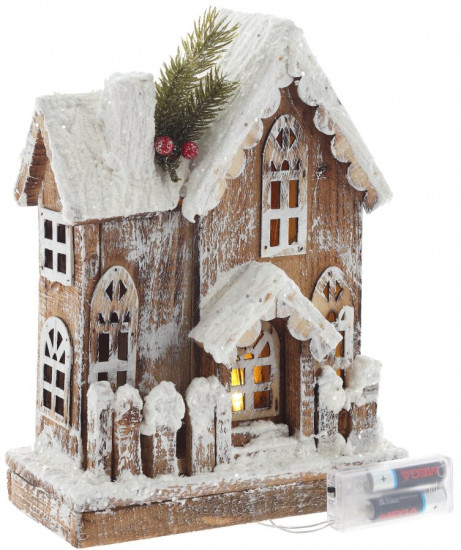 Фигурка декоративна c подсветкой «Домик»