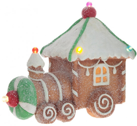 Фигурка декоративная с подсветкой «Паровозик»