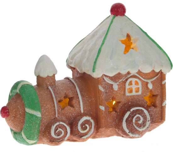 Фигурка декоративная с подсветкой «Паровозик» 