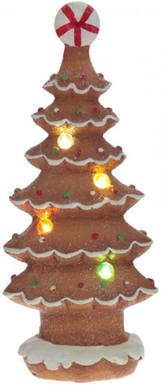 Фигурка декоративная с подсветкой «Пряничная елка»