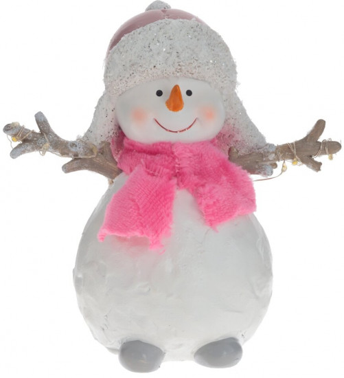 Фигурка декоративная с подсветкой «Снеговик»
