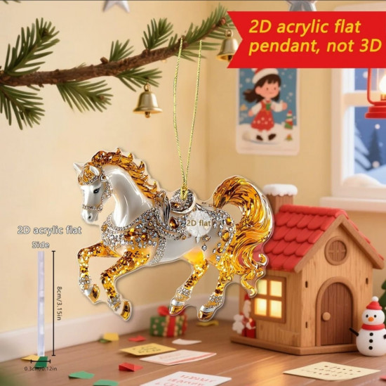 Игрушка-подвеска елочная «Лошадь»