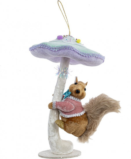 Украшение декоративное подвесное «Белочка и гриб»