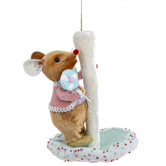 Украшение декоративное подвесное «Мышка и гриб»