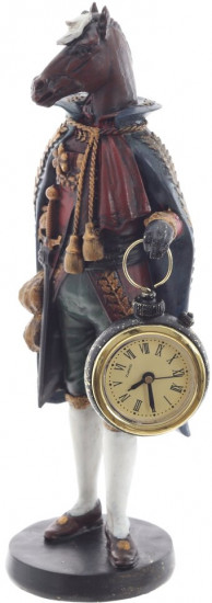 Фигурка декоративная с часами «Лошадь»