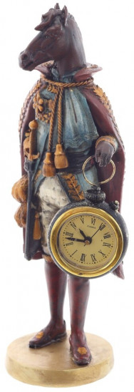 Фигурка декоративная с часами «Лошадь»
