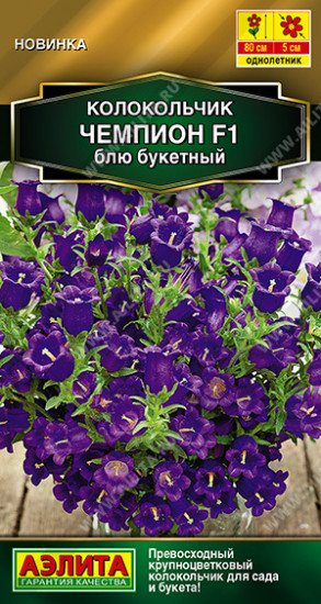 Семена колокольчика «Чемпион F1 блю букетный»