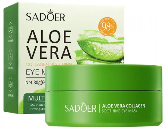 Патчи для глаз с алоэ вера «Aloe Vera Collagen Soothing Eye Mask»
