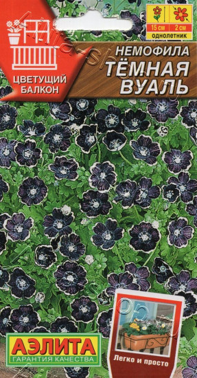 Семена немофилы «Темная вуаль»