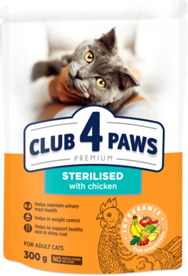 Сухой корм для стерилизованных кошек с курицей