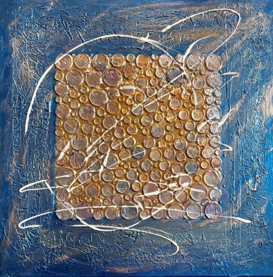 Картина фактурная авторская «Aurora»