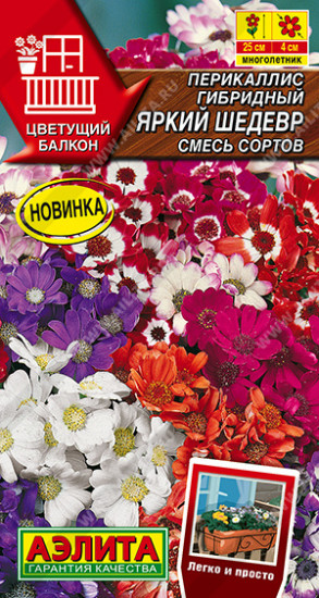 Семена перикаллиса, смесь сортов «Яркий шедевр»