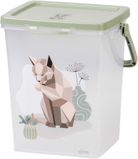 Контейнер для корма с крышкой