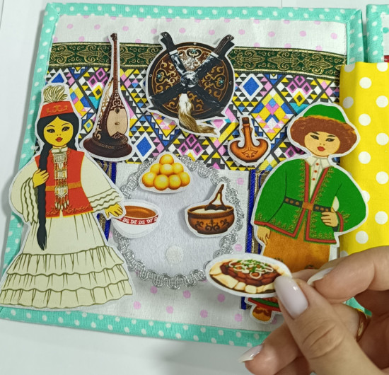 Книга из фетра «Юрта»