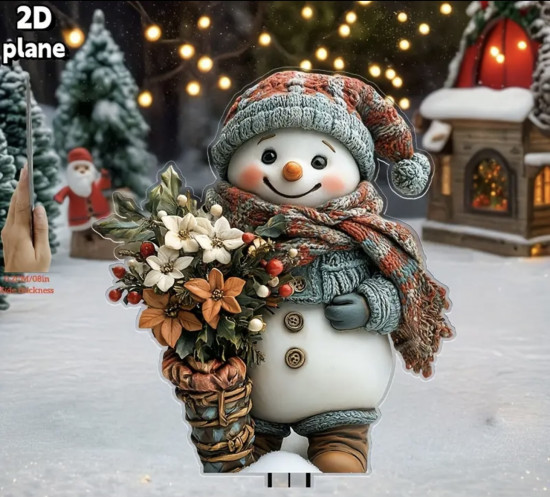 Акриловая фигурка «Снеговичок»