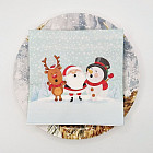 Новогодние салфетки «Санта со снеговиком»