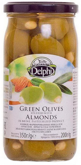 Оливки фаршированные миндалем в рассоле