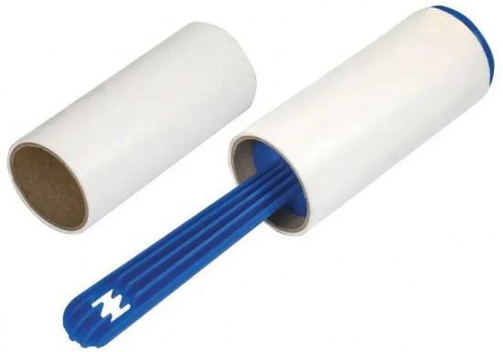 Липкий ролик для чистки одежды с запасным блоком