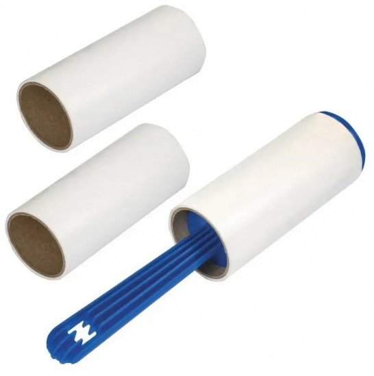 Липкий ролик для чистки одежды с запасными блоками