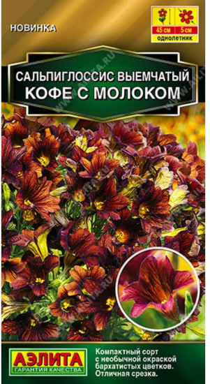 Семена сальпиглоссиса «Кофе с молоком»