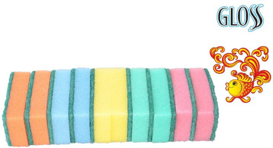 Набор губок хозяйственных «Стандарт-10»