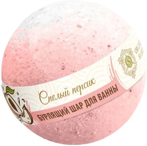 Бурлящий шар для ванной «Спелый персик»