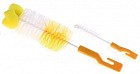 Ёршик с губкой для бутылочек и сосок, цвет в ассортименте