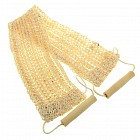 Мочалка банная с деревянными ручками