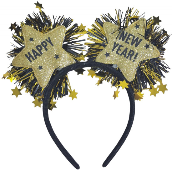 Ободок новогодний с подсветкой «Happy New Year»