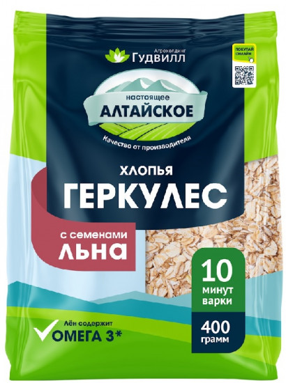 Геркулес с семенем льна