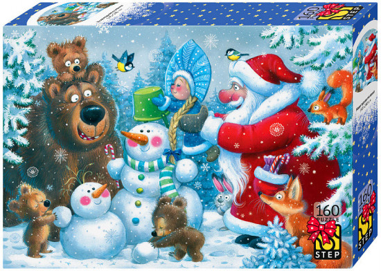 Пазл «Новогодняя полянка»