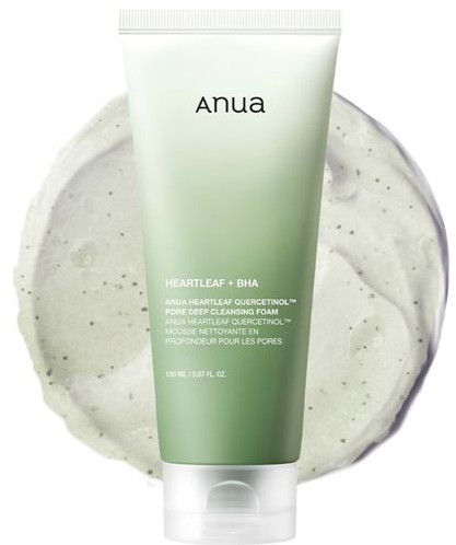 Пенка-скраб для очищения пор с кверцетинолом «Heartleaf Quercetinol Pore Deep Cleansing Foam»