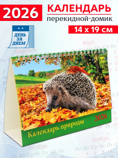 Календарь-домик на 2026 год «Календарь природы»