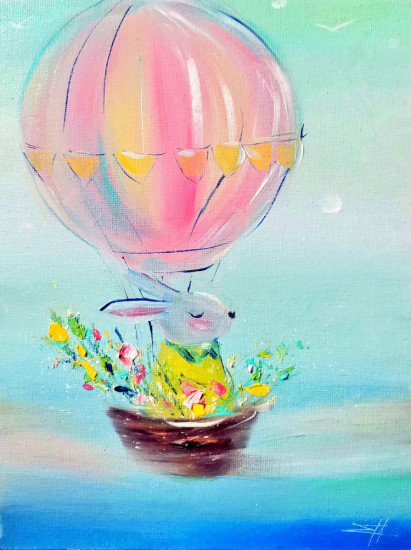 Картина в детскую «Воздушное утро»