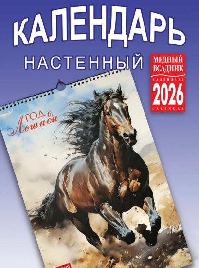 Календарь настенный на 2026 год «Год лошади»