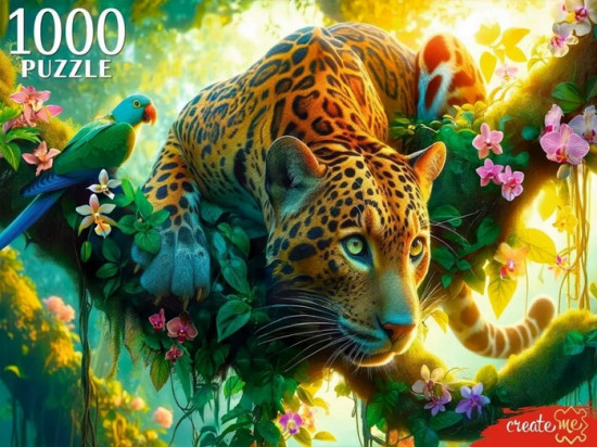 Пазл «Леопард на охоте»