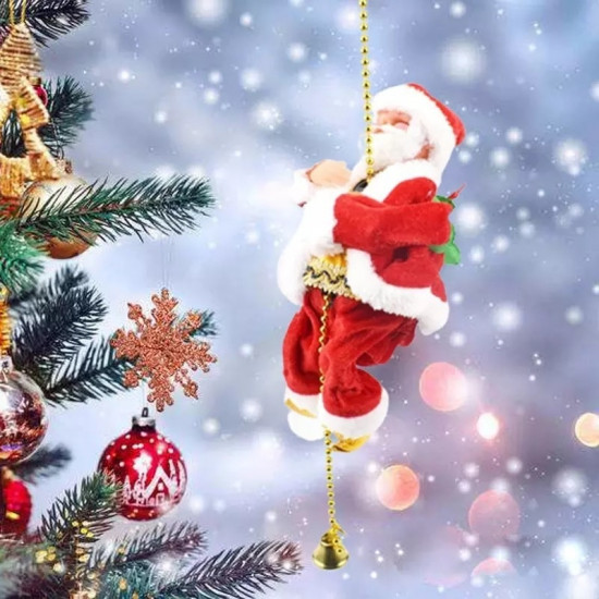 Музыкальная фигурка на веревке «Дед Мороз»