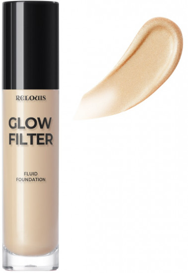 Флюид тональный с эффектом фильтра «Glow Filter Fluid Foundation», оттенок 03 Warm beige