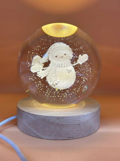 Светильник «Снеговик с сердцем»