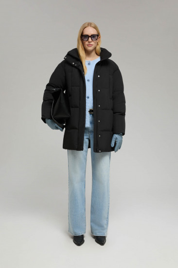 Удлиненный пуховик женский